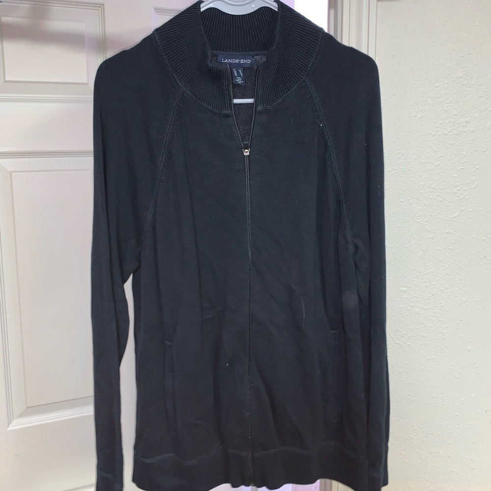 Lands End Zip up sweater.